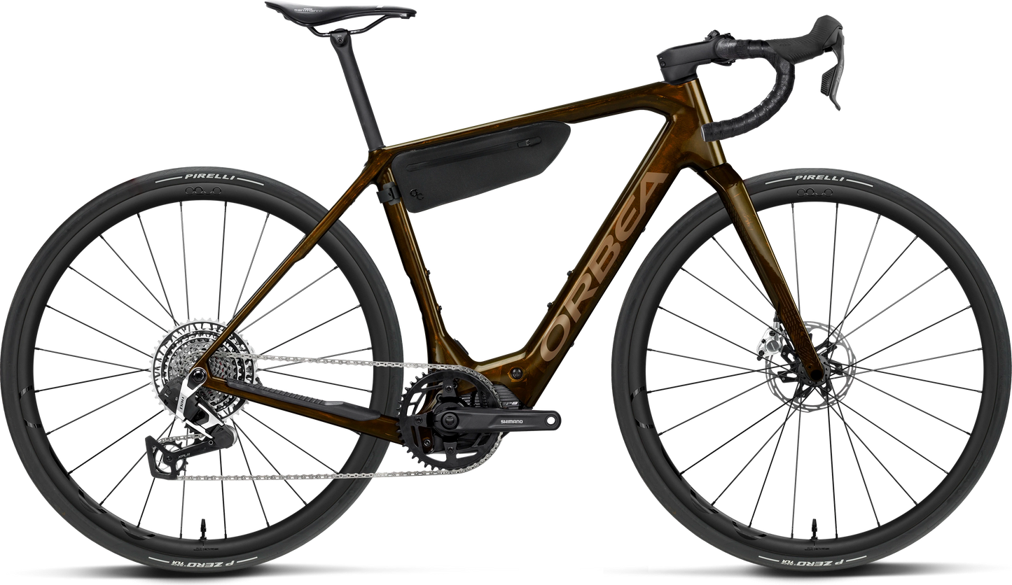 Orbea Denna M11e – Caramel Carbon View - Golden Sand (Gloss)