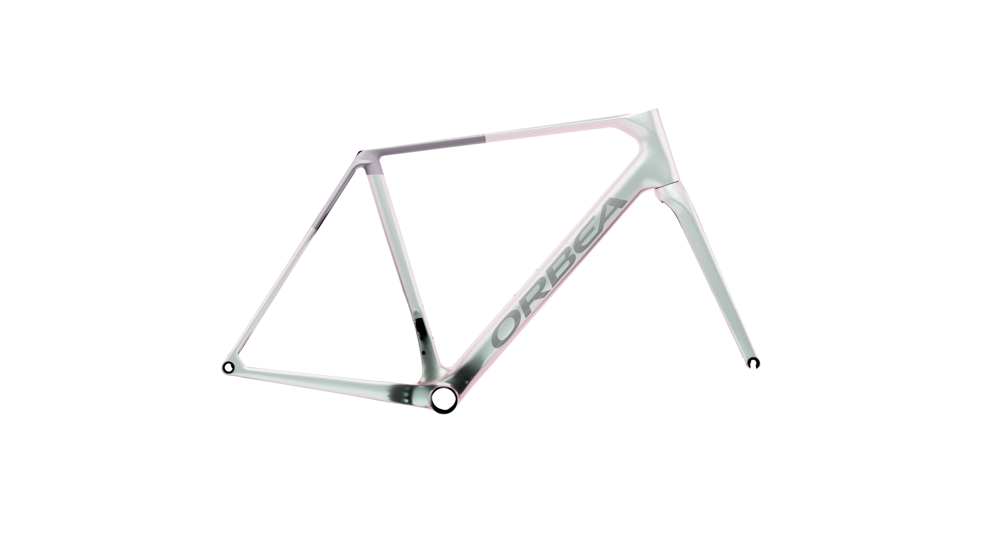 Orbea Orca OMR Frameset – Iris White (Gloss) - Lilac (Matt)