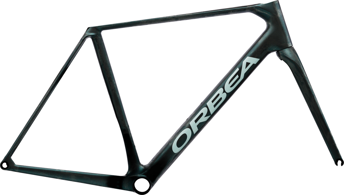 Orbea Orca OMR Frameset – Escape Green - Carbon View Matt