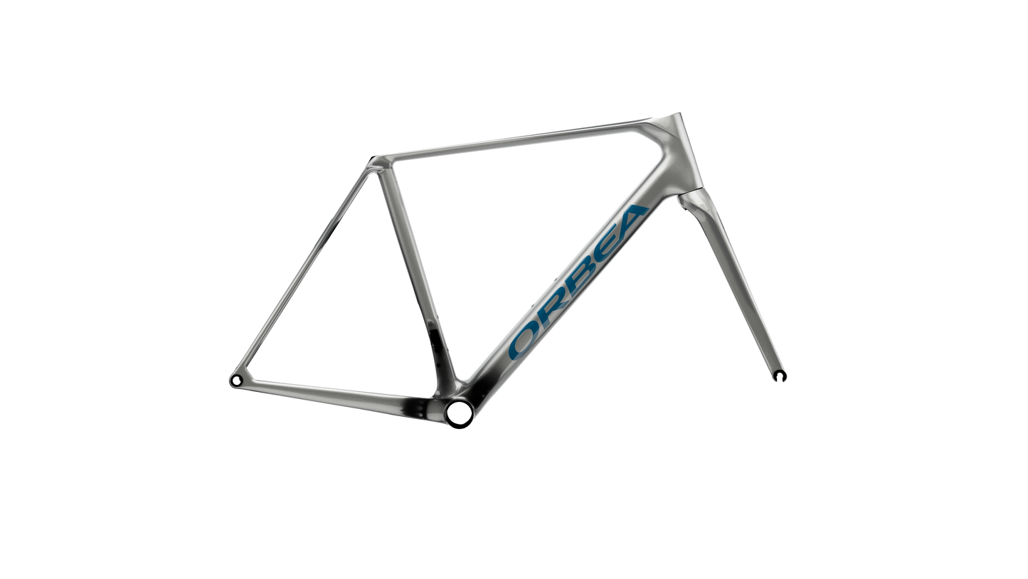 Orbea Orca OMX Frameset – Spark Silver - Titan Grey (Gloss)