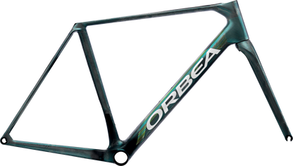 Orbea Orca OMX Frameset – Escape Green - Carbon View Matt