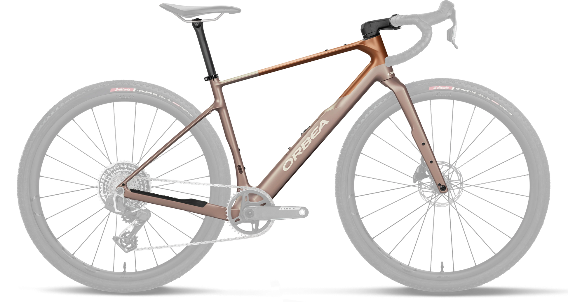 Orbea Terra OMR Frameset – Nickel (Matt) - Metallic Cinamon (Matt)
