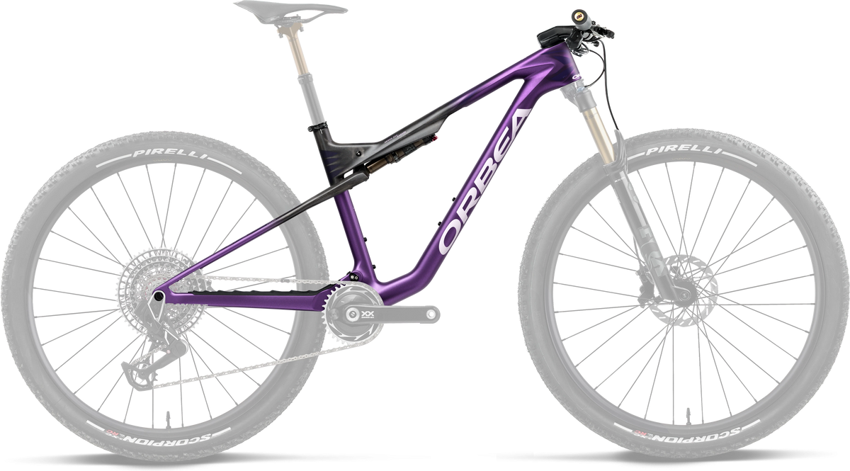 Orbea Oiz OMX Frameset – Royal Plum - Diamond Black Carbon View (Matt)