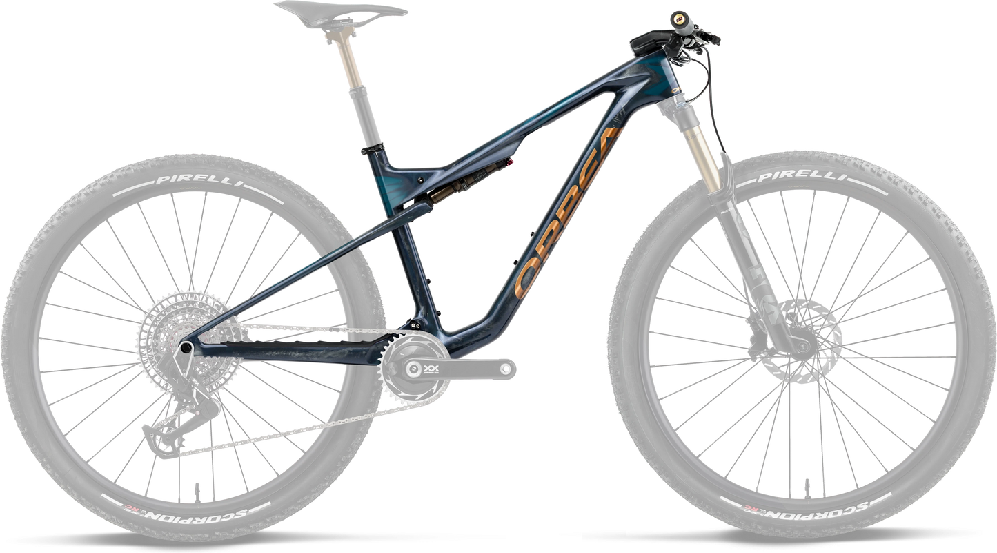 Orbea Oiz OMX Frameset – Fuel Carbon View - Titan Gold (Gloss)